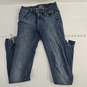DL1961 slim‎ skinny jeans womens 27 denim 6463 distressed